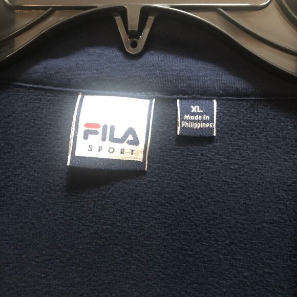Fila Men’s track jacket navy blue size XL - Picture 3 of 11